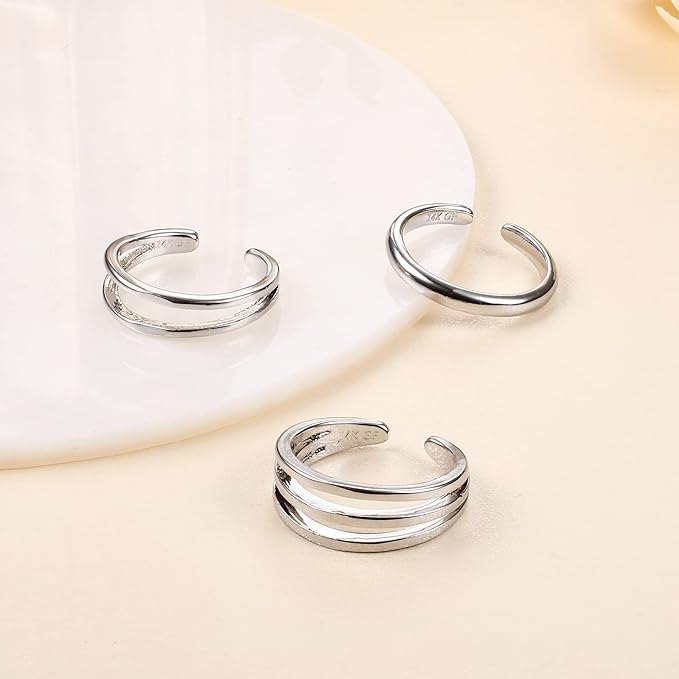 3Pcs Anillos de Dedo